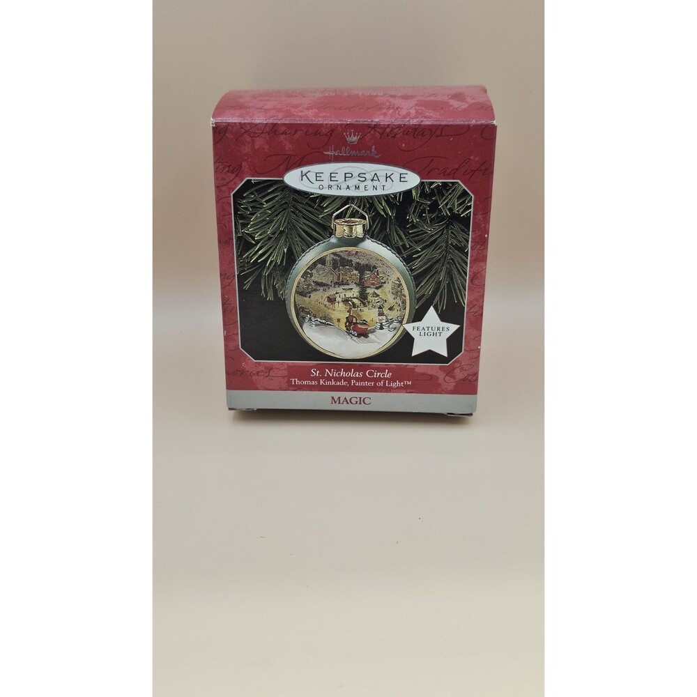 Hallmark Keepsake 1998 Ornament St Nicholas Circle Thomas Kinkade Christmas